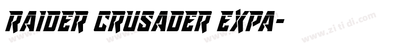 raider crusader expa字体转换